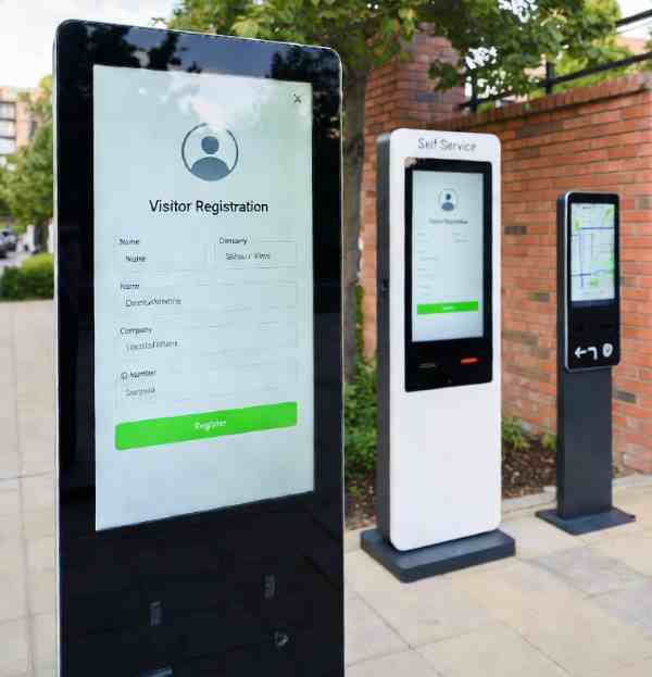 LCD工業觸摸液晶屏應用于智慧園區訪客管理設備的解決方案